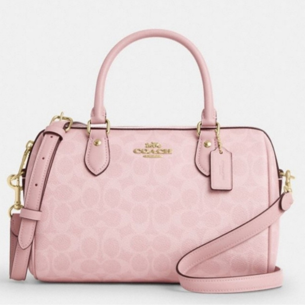 Coach Rowan Powder Pink Satchel (Regular) NWT